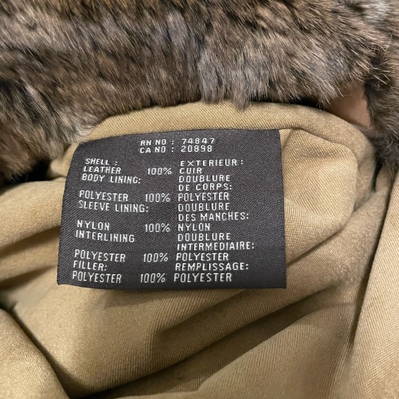 Andrew Marc | Camel Leather Jacket w/removable faux fur vest | Size S - Picture 6 of 10